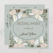 Salie Groene en Vanille Crème Douche Kaart (Voorkant / Achterkant)