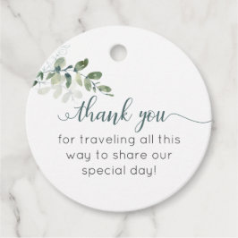 Salie Groene Eucalyptus Bedankt Favor Tags Bedankjes Labels