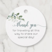 Salie Groene Eucalyptus Bedankt Favorietlabels Bedankjes Labels (Voorkant)