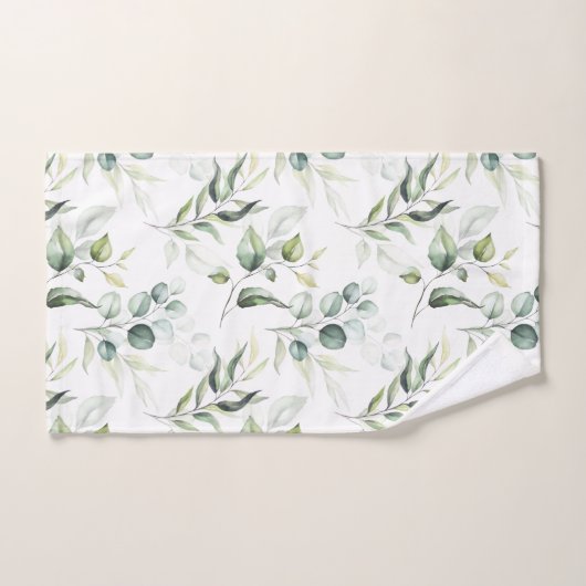 Salie groene eucalyptus bladeren bad handdoek (Handdoek)