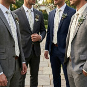 Salie Groene Eucalyptus Bruiloft Stropdas