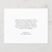 Salie Groene Eucalyptus Budget Bruiloft Bedankt (Achterkant)