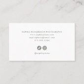 Salie groene Eucalyptus en Magnolia bloemen Visitekaartje (Achterkant)