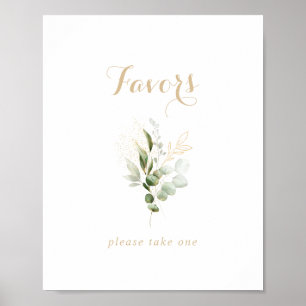 Salie Groene Eucalyptus Gouden Favorieten Bord Poster