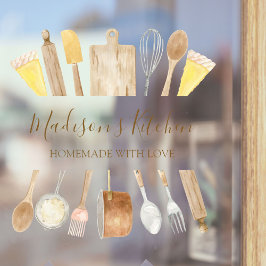 Salie Groene Eucalyptus Groene Bladeren Deur Raamsticker