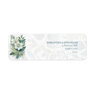Salie Groene Eucalyptus Huwelijks Retouradres Labe Etiket