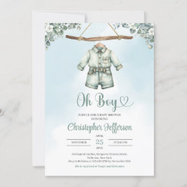  Salie Groene Eucalyptus Jongen Baby Kleding Kaart