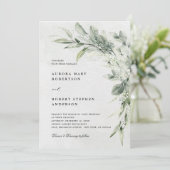 Salie Groene Eucalyptus Minimalistische Botanische Kaart (Staand voorkant)