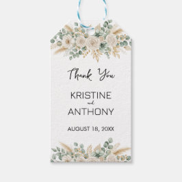 Salie Groene Eucalyptus Trouw Favor Tags Cadeaulabel