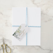 Salie Groene Eucalyptus Waterverf Bedankt Cadeaulabel (Met Touw)