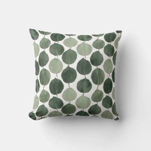 Salie Groene Eucalyptusblad Patroon Botanische Pla Kussen
