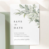 Salie Groene Foto Botanische Bruiloft Save The Date