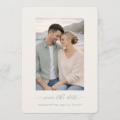 Salie Groene Foto Save the Date Uitnodiging (Voorkant)