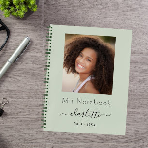Salie groene foto script notitieboek