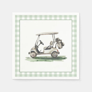 Salie Groene Frame Golf Nieuw bij de Club Baby Sho Servet