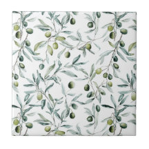 Salie Groene Franse Landelijke Aquarel Olijf
