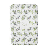 Salie Groene Franse Landelijke Olijf Monogram Badmat (Voorkant Verticaal)