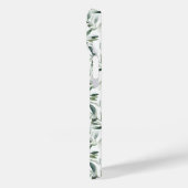 Salie Groene Franse Landelijke Olijf Monogram Case-Mate iPhone Case (Achterkant / Links)