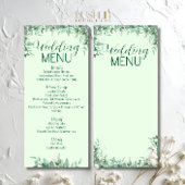 Salie Groene gebladerte Huwelijks Menu