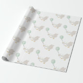 salie groene gekke gans Wrapping Paper Cadeaupapier (Uitgerold)
