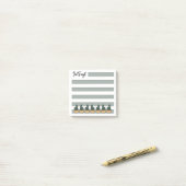 Salie Groene | Gelinieerd | Cactus in Pot - Post-it® Notes (Op bureau)