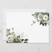 Salie groene geometrische prinses Quinceañera bloe Kaart (Achterkant)