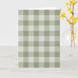 Salie groene Gingham Buffalo geruite Linnen Textuu Kaart