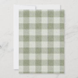 Salie Groene Gingham Buffalo Katernen Linnen Textu Kaart