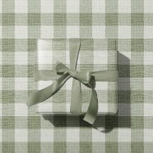 Salie Groene Gingham Buffalo Rut Linnen Textuur