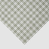 Salie Groene Gingham Buffalo Rut Linnen Textuur Tissuepapier (Detail)