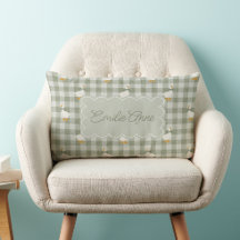 Salie Groene Gingham Gans Buffalo Rut Custom Naam