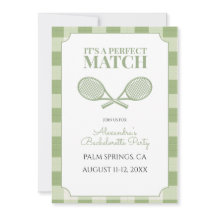Salie Groene Gingham Tennis Bachelorette