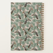 Salie Groene Giraffe Tropische Botanische Notities Notitieboek (Achterkant)