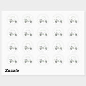 Salie groene golfkar sticker (Vel)