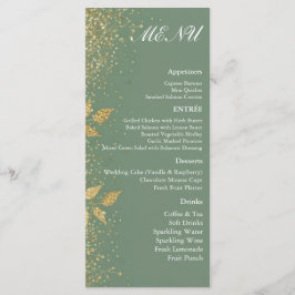 Salie Groene Goud Botanische Trouwreceptie Menu