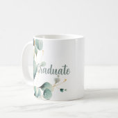 Salie Groene Gouden Afstuderen Koffiemok (Voorkant links)