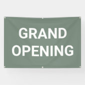 Salie Groene Grand Opening Banner (Horizontaal)