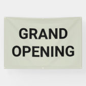 Salie Groene Grand Opening Banner (Horizontaal)
