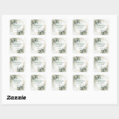 Salie Groene Groenery Bedankt Trouw Boho Sticker (Vel)
