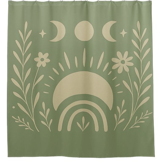 Salie Groene Hemelse Gordijn (Voorkant)