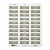 Salie Groene Hemelse Maanfase Retouradres Etiket (Full Sheet)