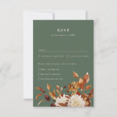 Salie Groene Herfst RSVP Kaartje (Voorkant)