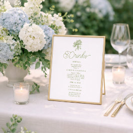 Salie Groene Hortensia Dranken Menu Tafelbord Poster
