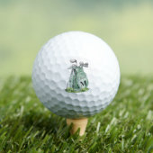 Salie Groene Initiële Monogram Golfballen (Insitu Shirt)