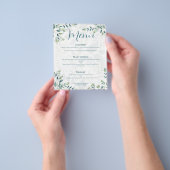 Salie Groene Ivoren Eucalyptus Budget Bruiloftsmen Flyer (Hand)