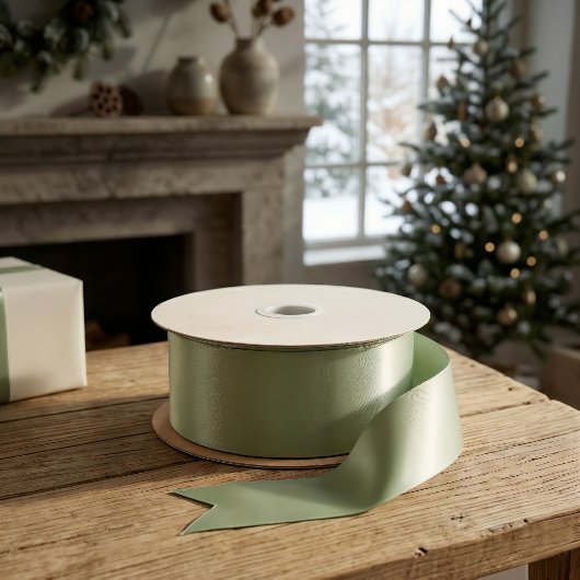 Salie Groene Kerst Cadeaupapier Lint