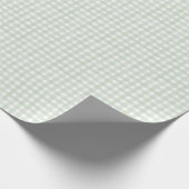 Salie Groene Klassieke Gingham Cadeaupapier (Hoek)