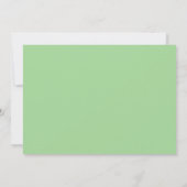 salie groene klassieke minimale trouw save the dat date (Achterkant)
