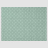 Salie groene kleur witte stip waterverf tissuepapier (Voorkant)