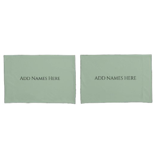Salie Groene Kussenslopen – Decorative Kussenslope (Voorkant-Set)